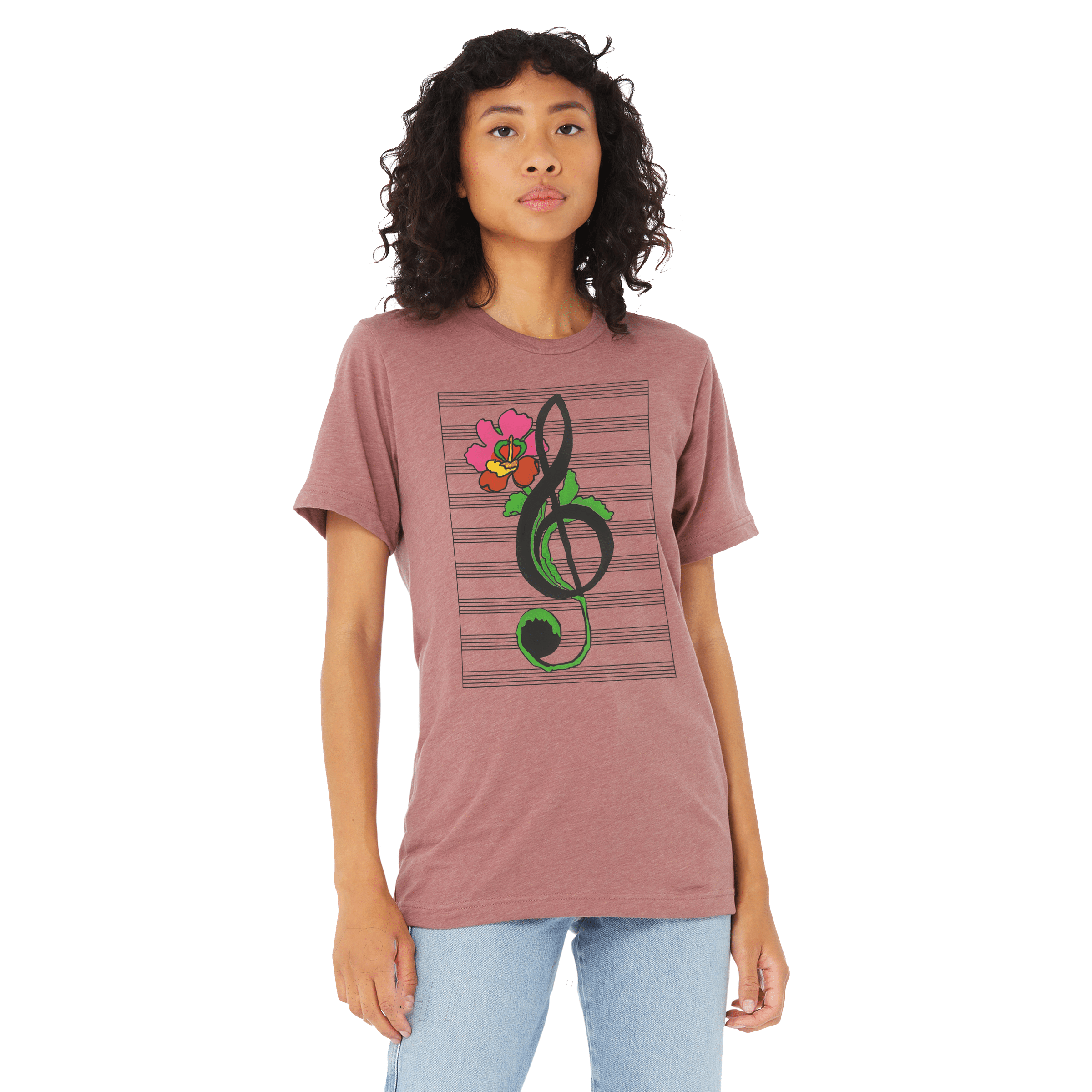 Treble Clef Flower T-Shirt