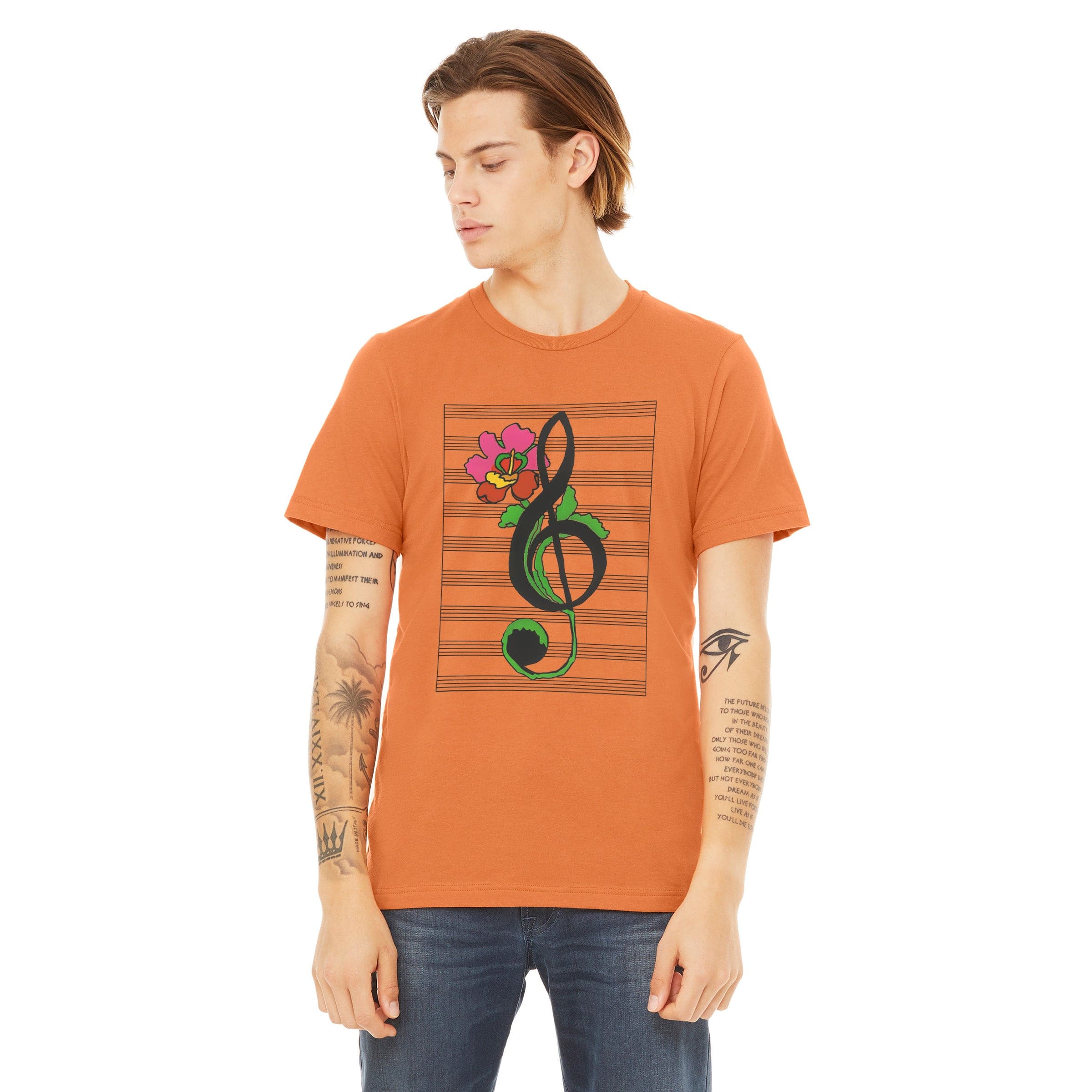 Treble Clef Flower T-Shirt