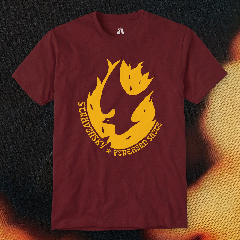 stravinsky: firebird suite classic tee in cardinal