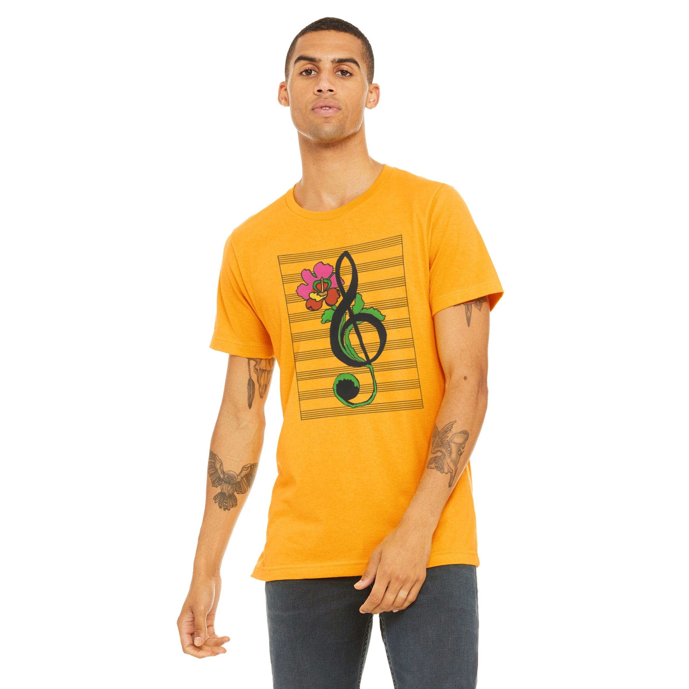 Treble Clef Flower T-Shirt