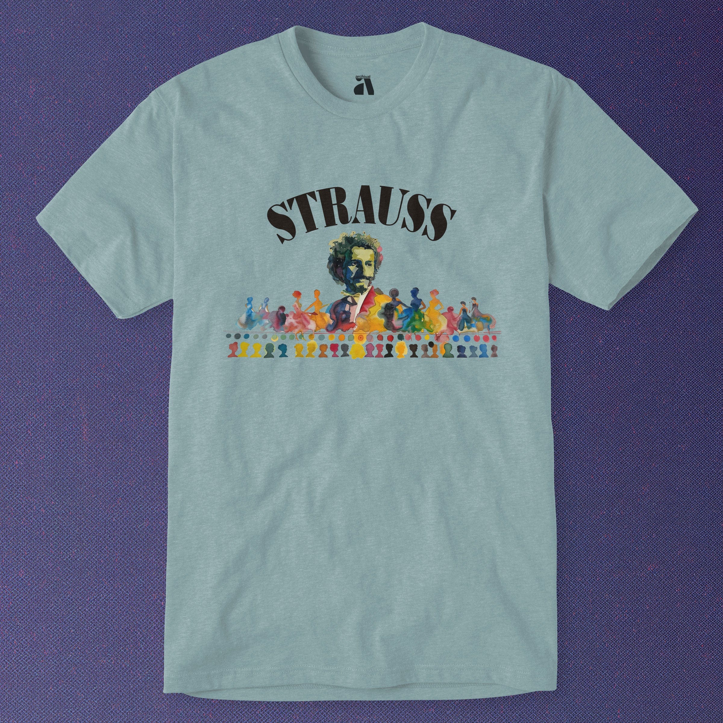 Johann Strauss: Illustrated T-Shirt