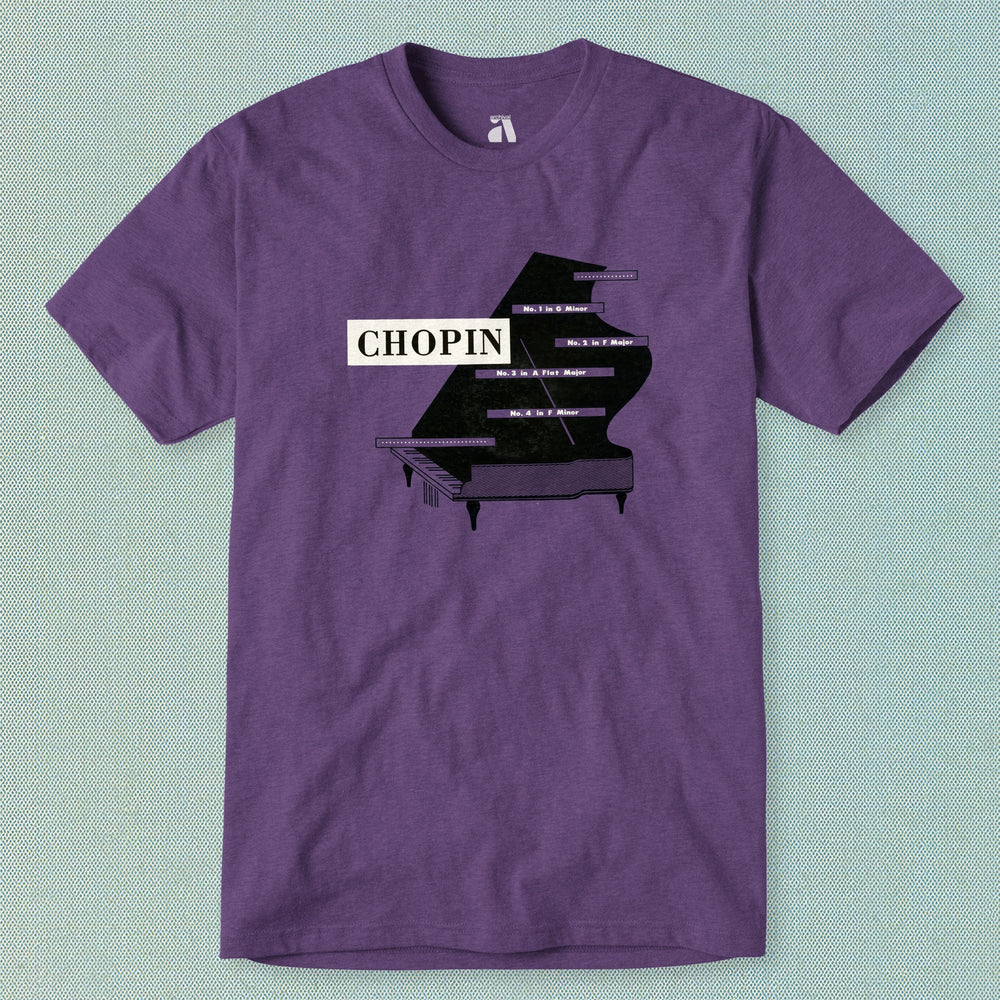 chopin: piano ballades classic tee