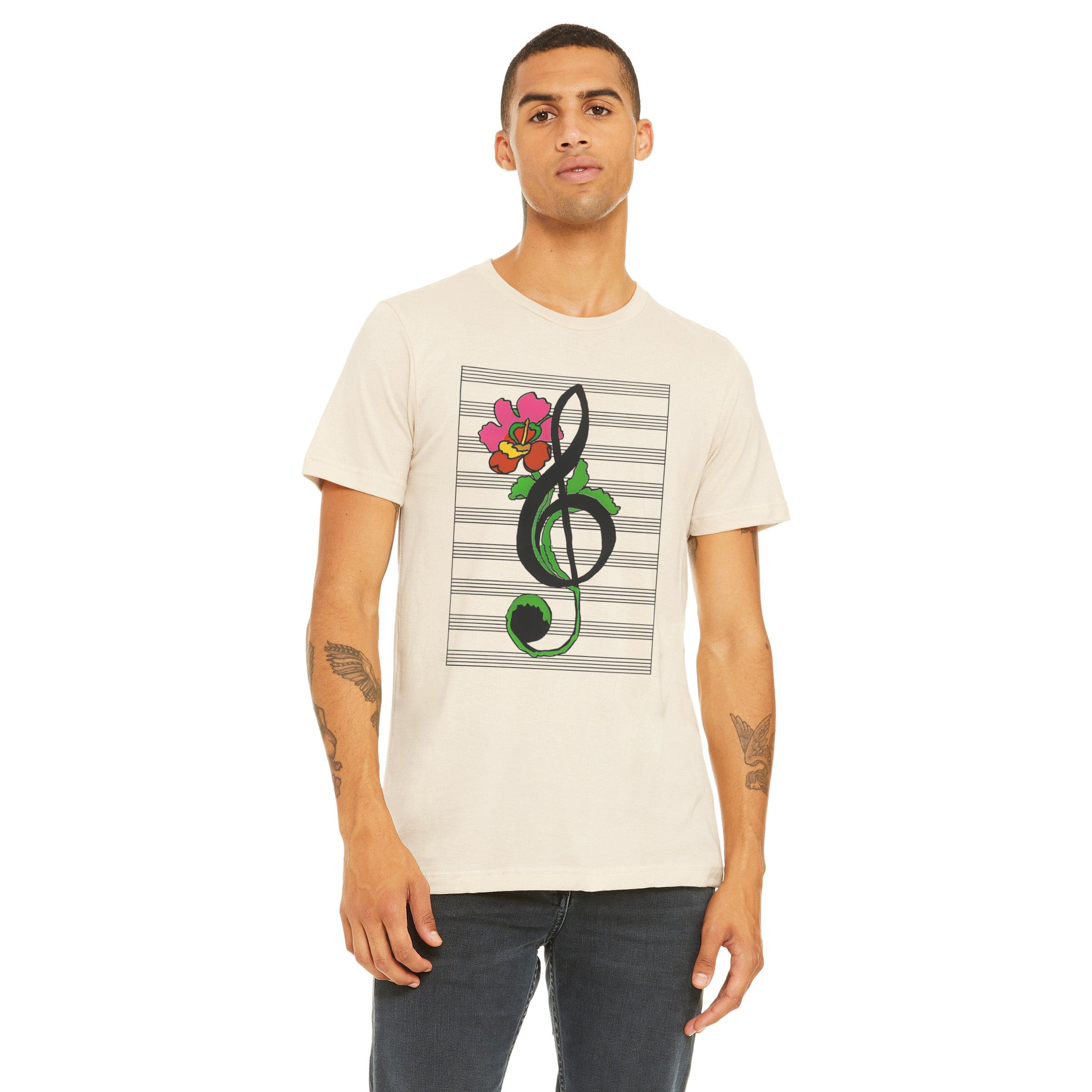 Treble Clef Flower T-Shirt