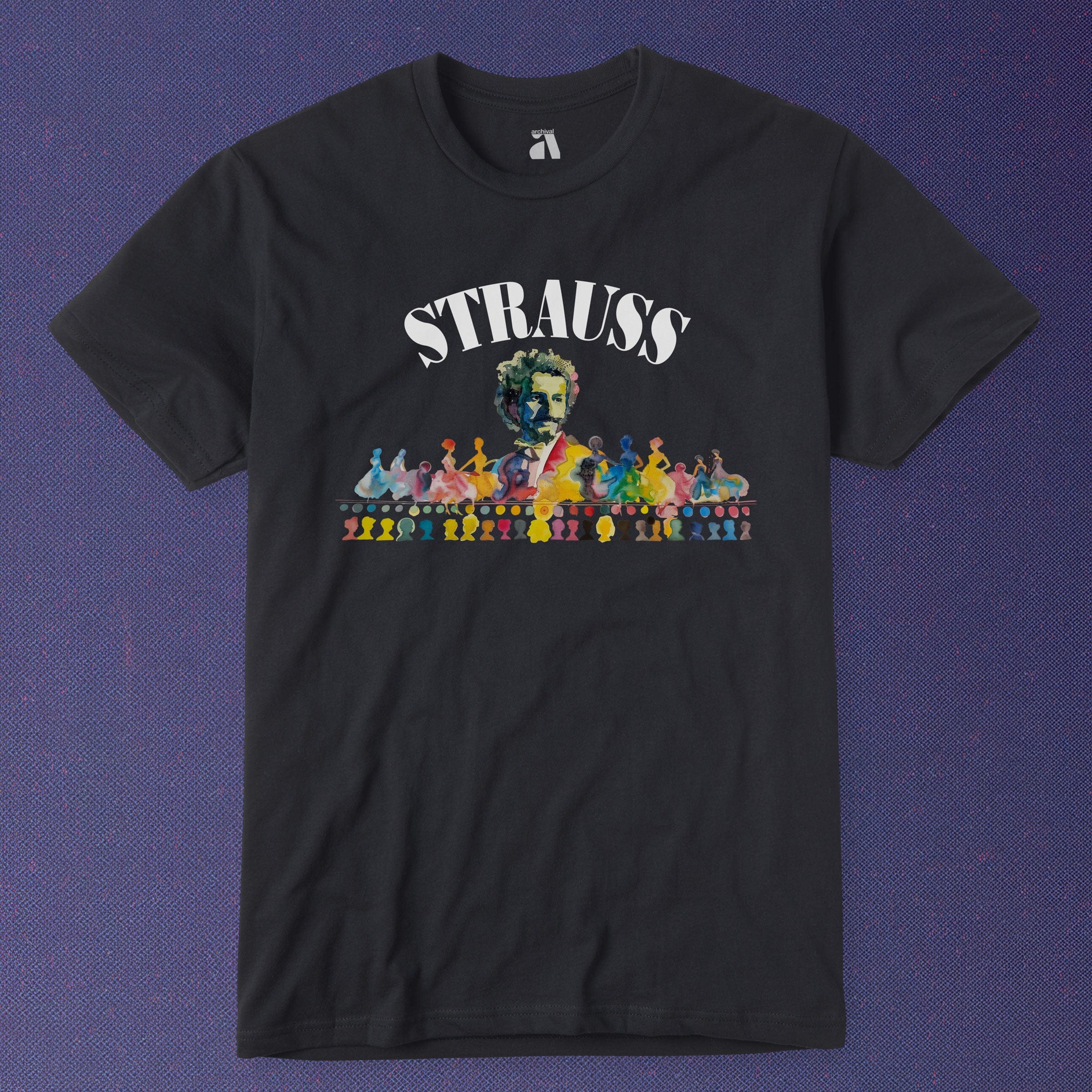 Johann Strauss: Illustrated T-Shirt
