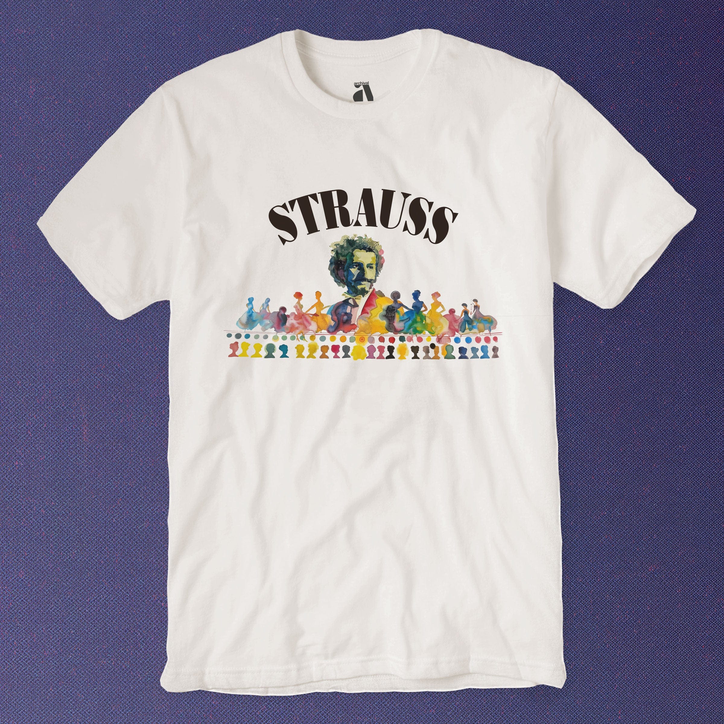 Johann Strauss: Illustrated T-Shirt