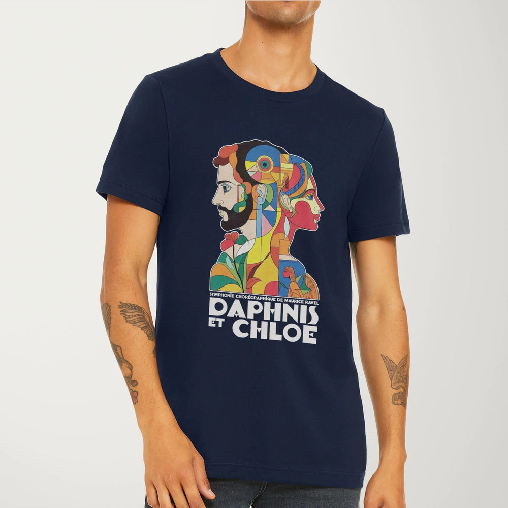 ravel: daphnis et chloé classic tee in navy, worn