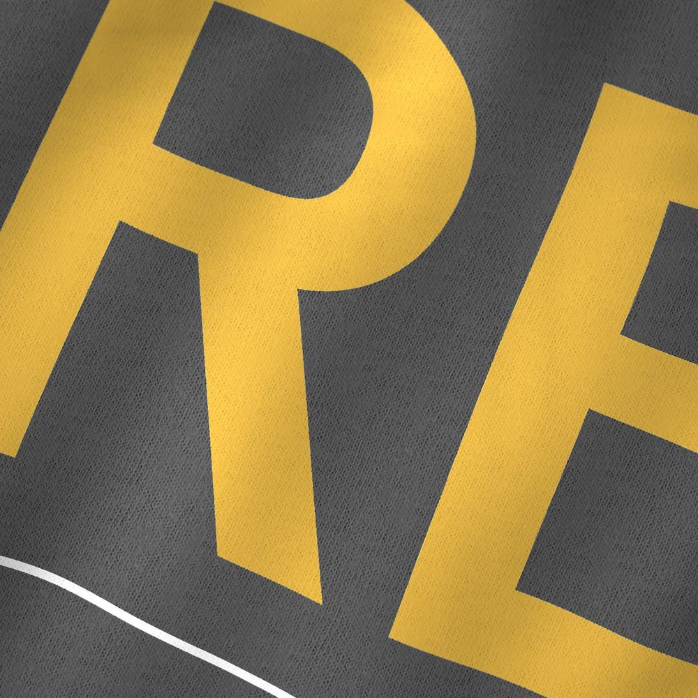 Free Jazz Classic Tee in Asphalt, close-up