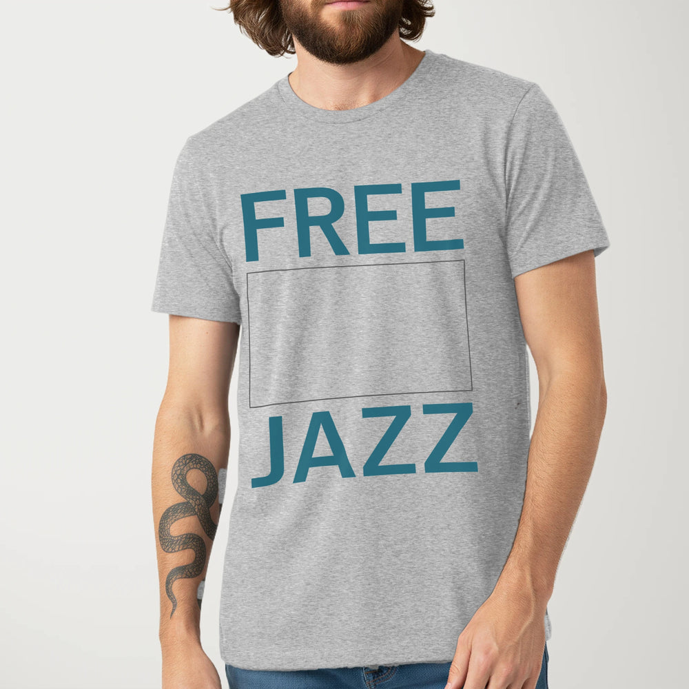 Free Jazz Classic Tee in Athletic Heather, model