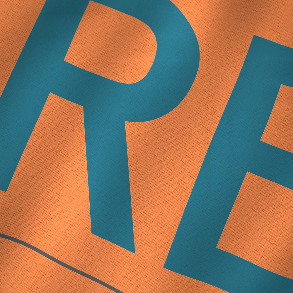Free Jazz Classic Tee in Burnt Orange, close-up