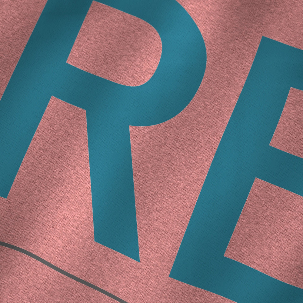 Free Jazz Classic Tee in Heather Mauve, close-up