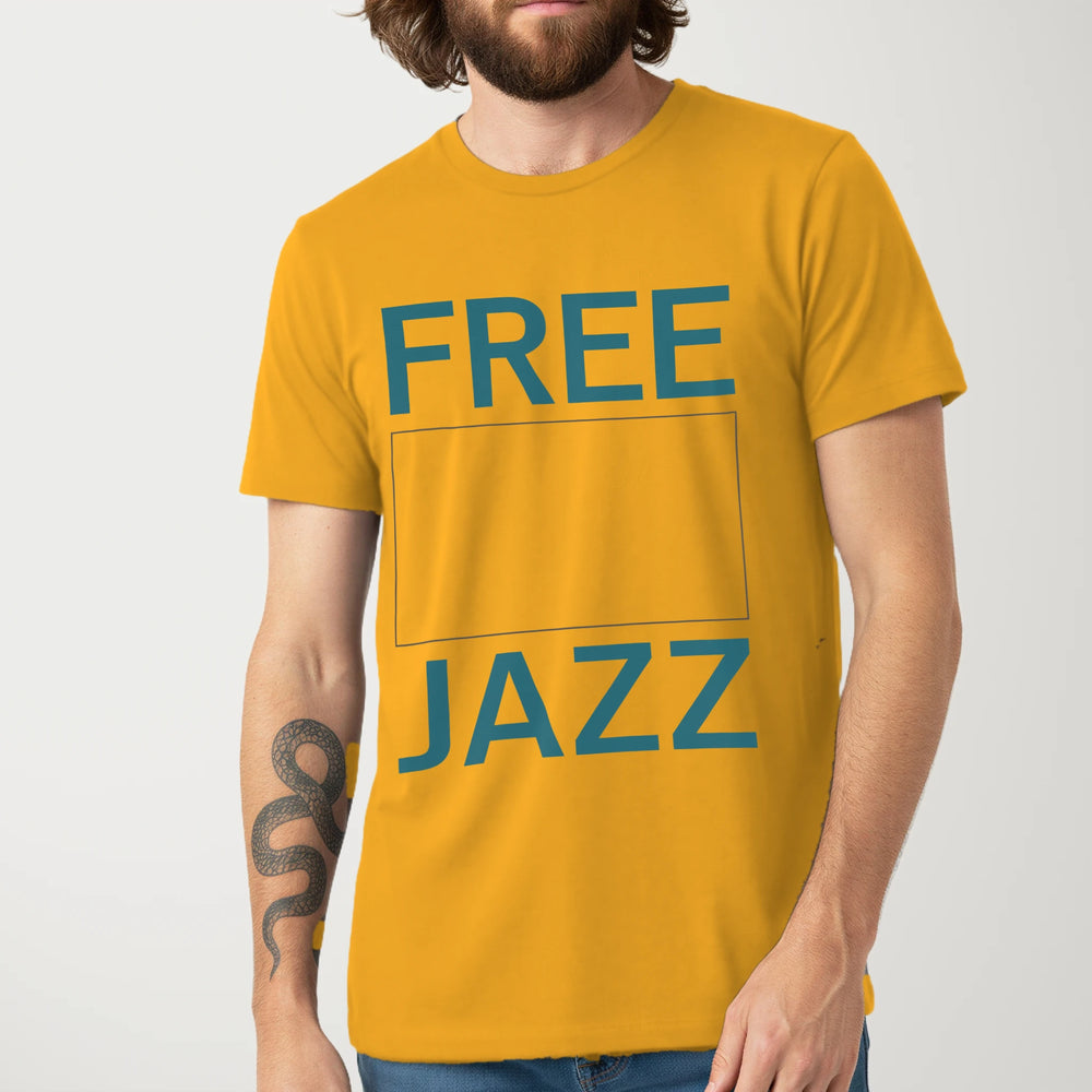 Free Jazz Classic Tee in Mustard, model