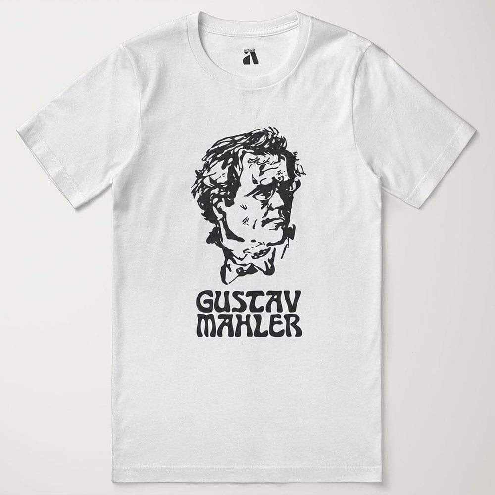 mahler: bernstein classic tee in vintage white, laid flat