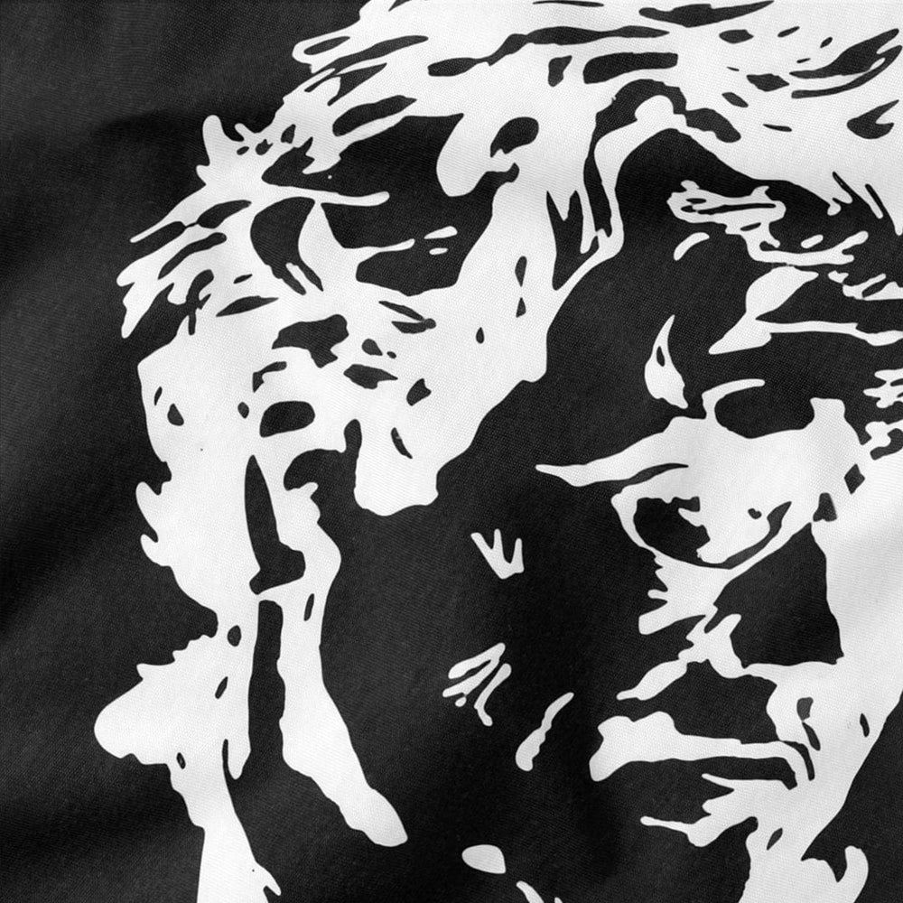 mahler: bernstein vintage heavyweight tee in black, close-up of the print