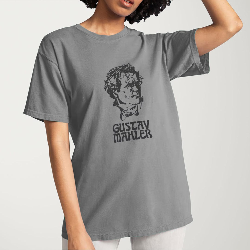 mahler: bernstein vintage heavyweight tee in granite, worn