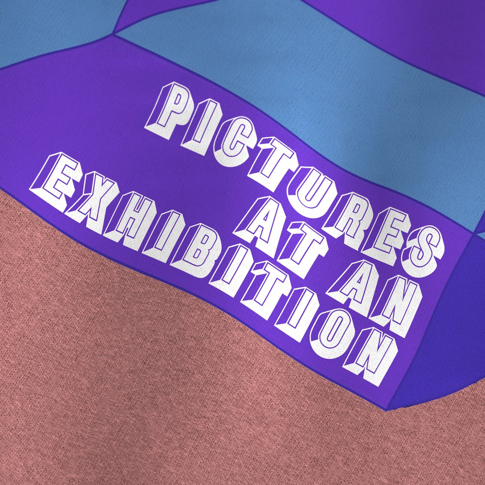 Mussorgsky: Pictures at an Exhibition Classic Tee in Heather Mauve, close-up