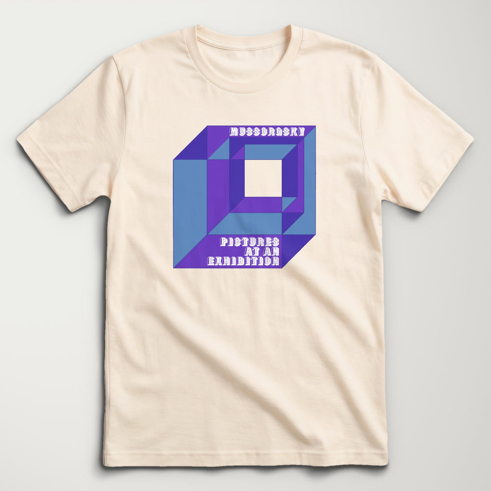 Mussorgsky: Pictures at an Exhibition Classic Tee in Natural, flat lay