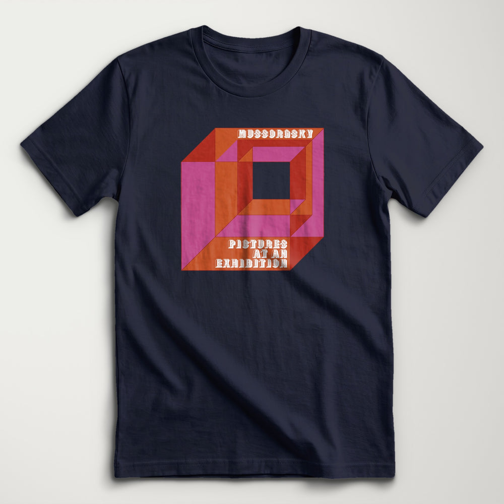 Mussorgsky: Pictures at an Exhibition Classic Tee in Navy, flat lay