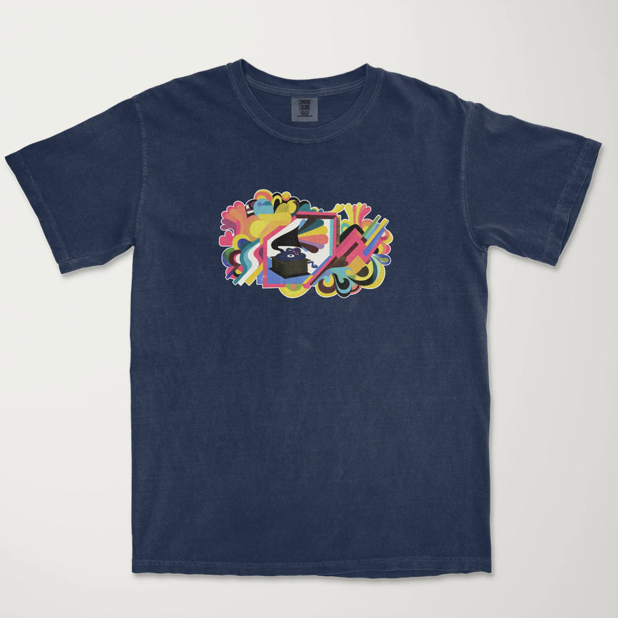 Psychedelic Phonograph Vintage Heavyweight Tee