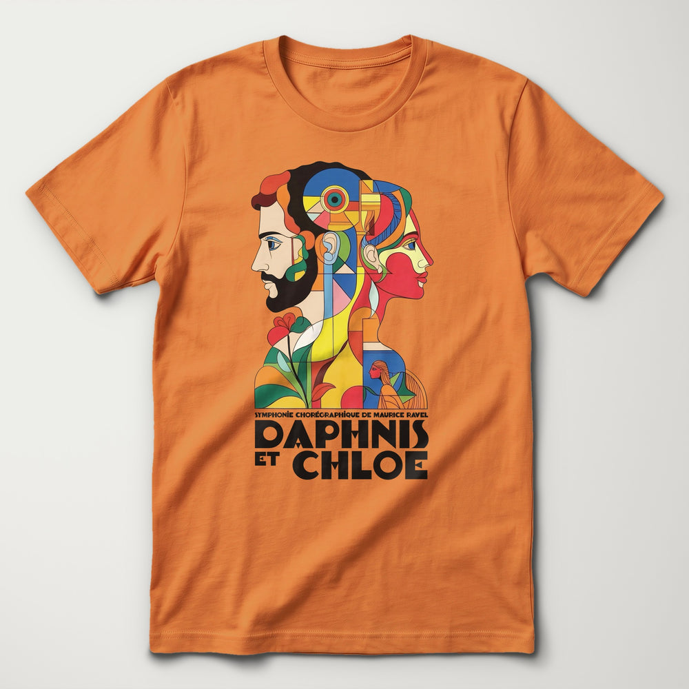 Ravel: Daphnis et Chloé Classic Tee in Burnt Orange, flat lay