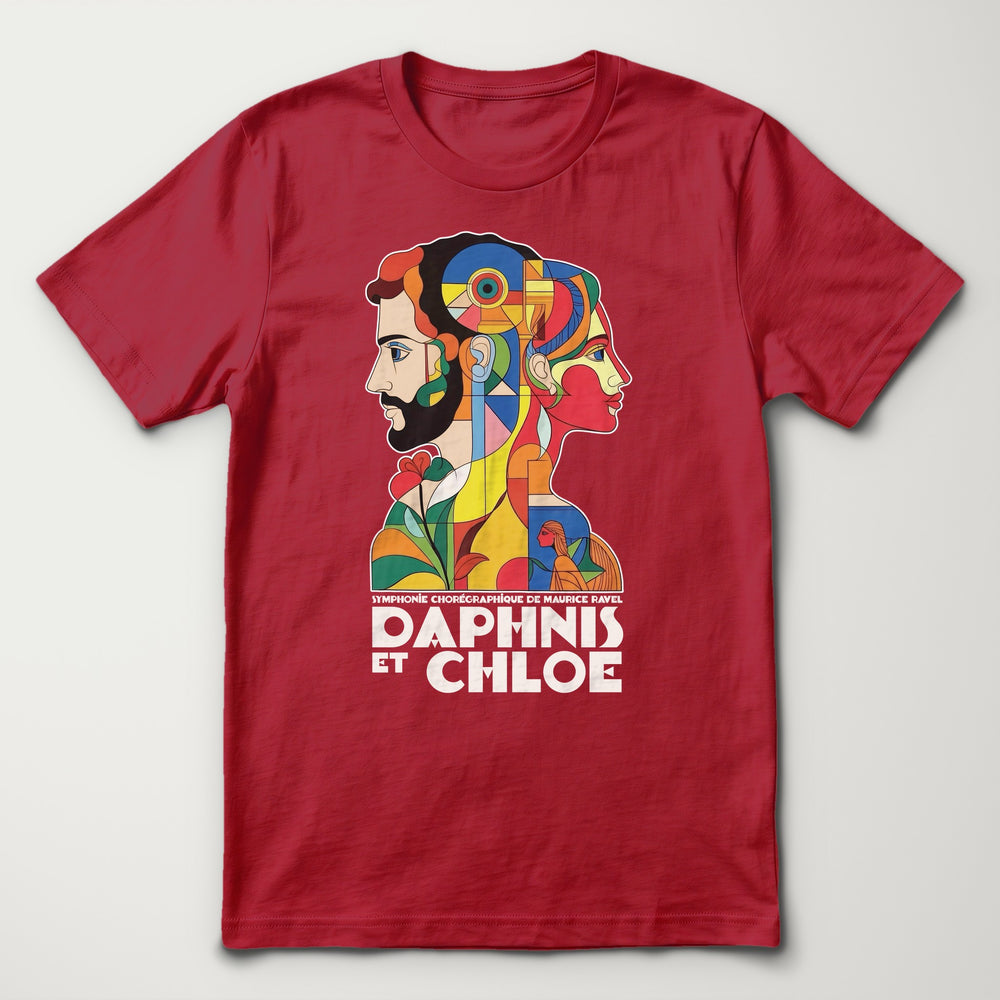 Ravel: Daphnis et Chloé Classic Tee in Canvas Red, flat lay