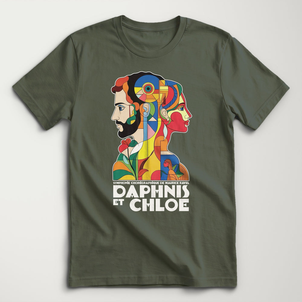 Ravel: Daphnis et Chloé Classic Tee in Military Green, flat lay