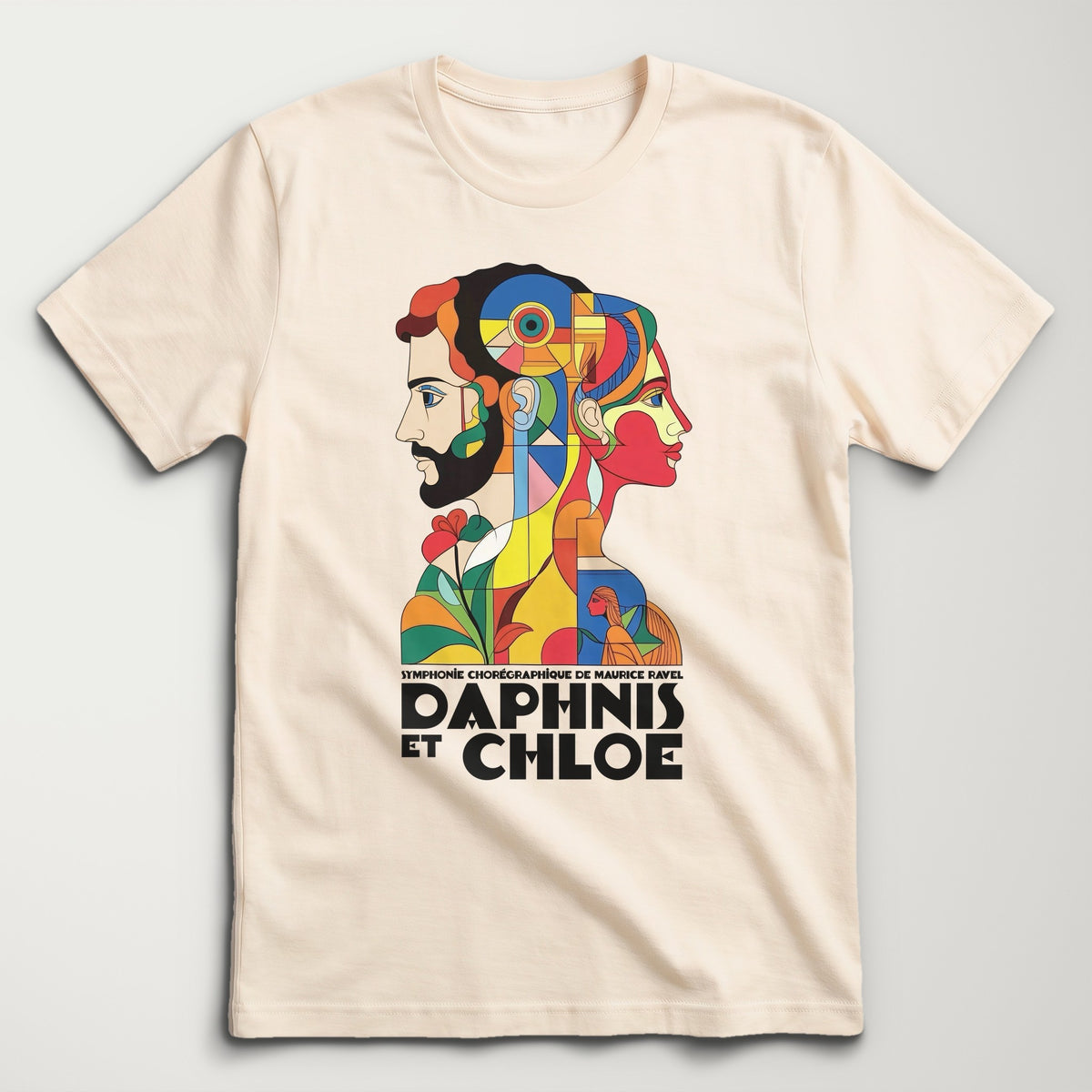 Ravel: Daphnis et Chloé Classic Tee in Natural, flat lay