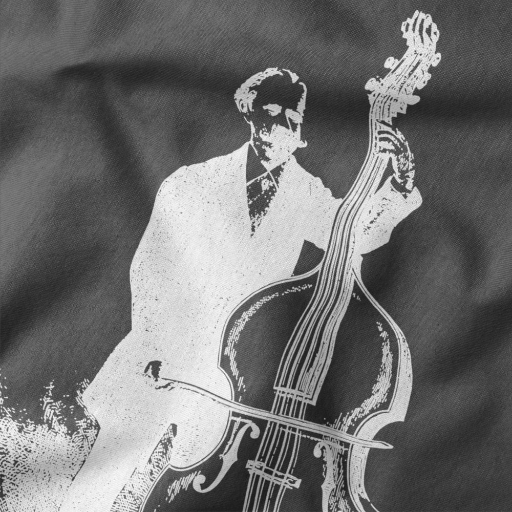 f. simandl: new method bass classic tee in asphalt, close-up of the print
