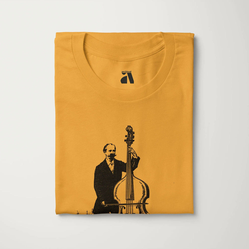 f. simandl: new method bass classic tee in mustard, folded