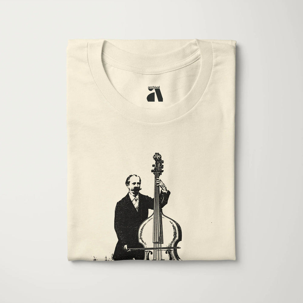 f. simandl: new method bass classic tee in natural, folded