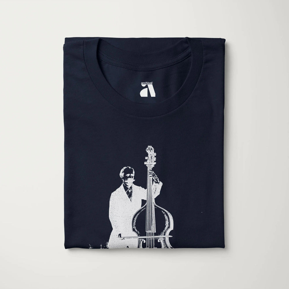 f. simandl: new method bass classic tee in navy, folded