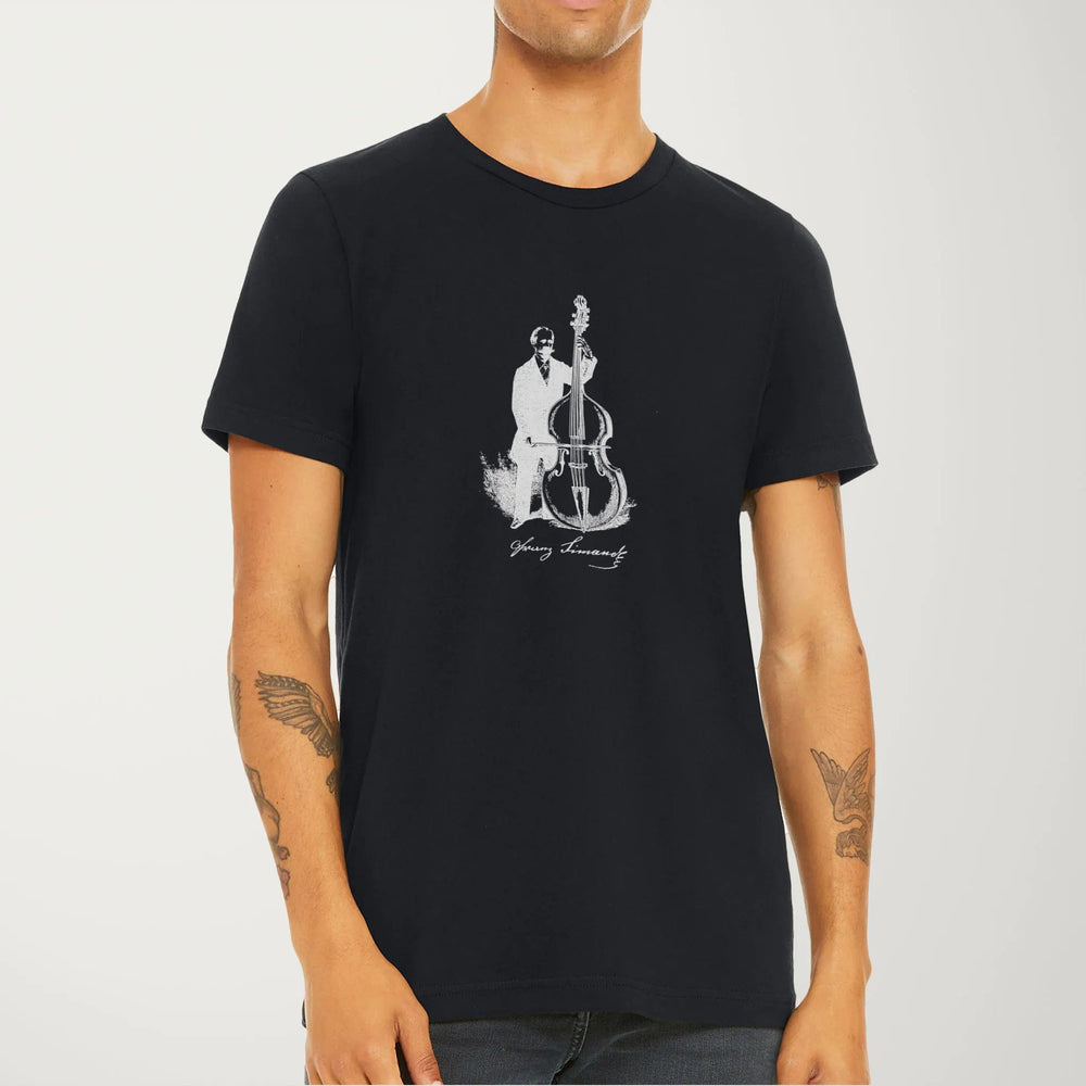 f. simandl: new method bass classic tee in vintage black, worn
