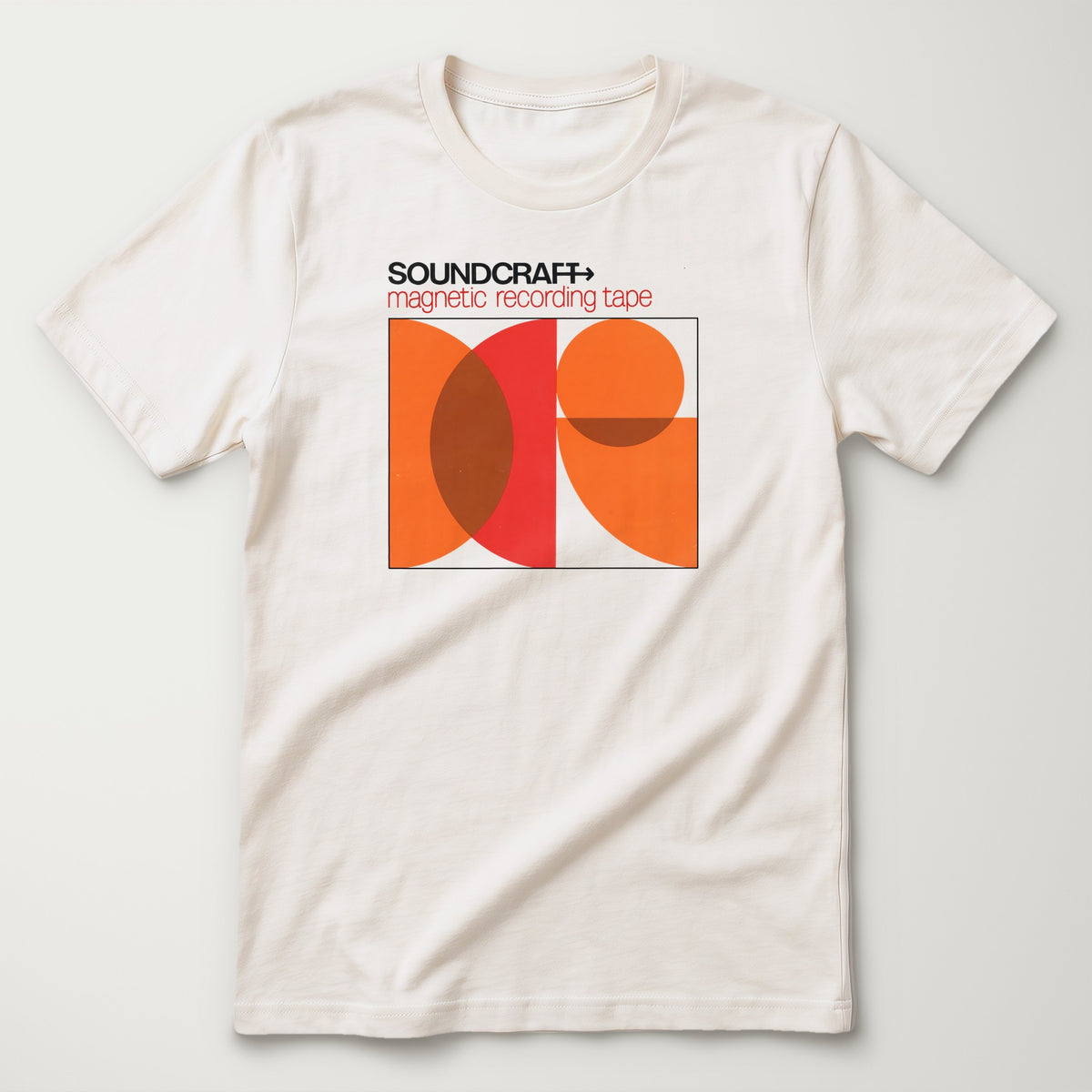 Soundcraft: Magnetic Audio Tape Classic Tee in Vintage White, flat lay