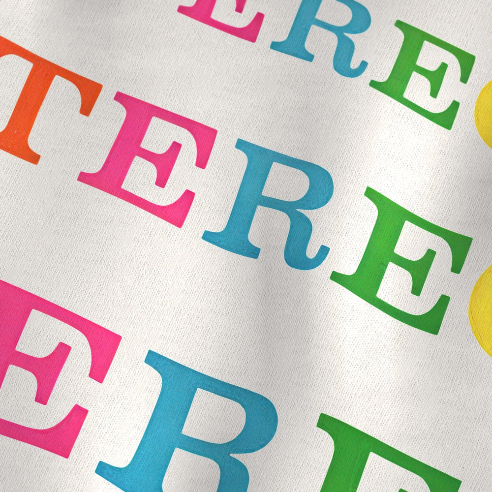 Stereo: Retro Echoes Classic Tee in Vintage White, close-up