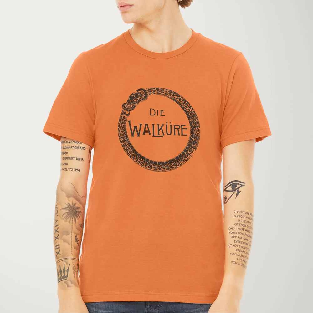 wagner: die walküre classic tee in burnt orange, worn