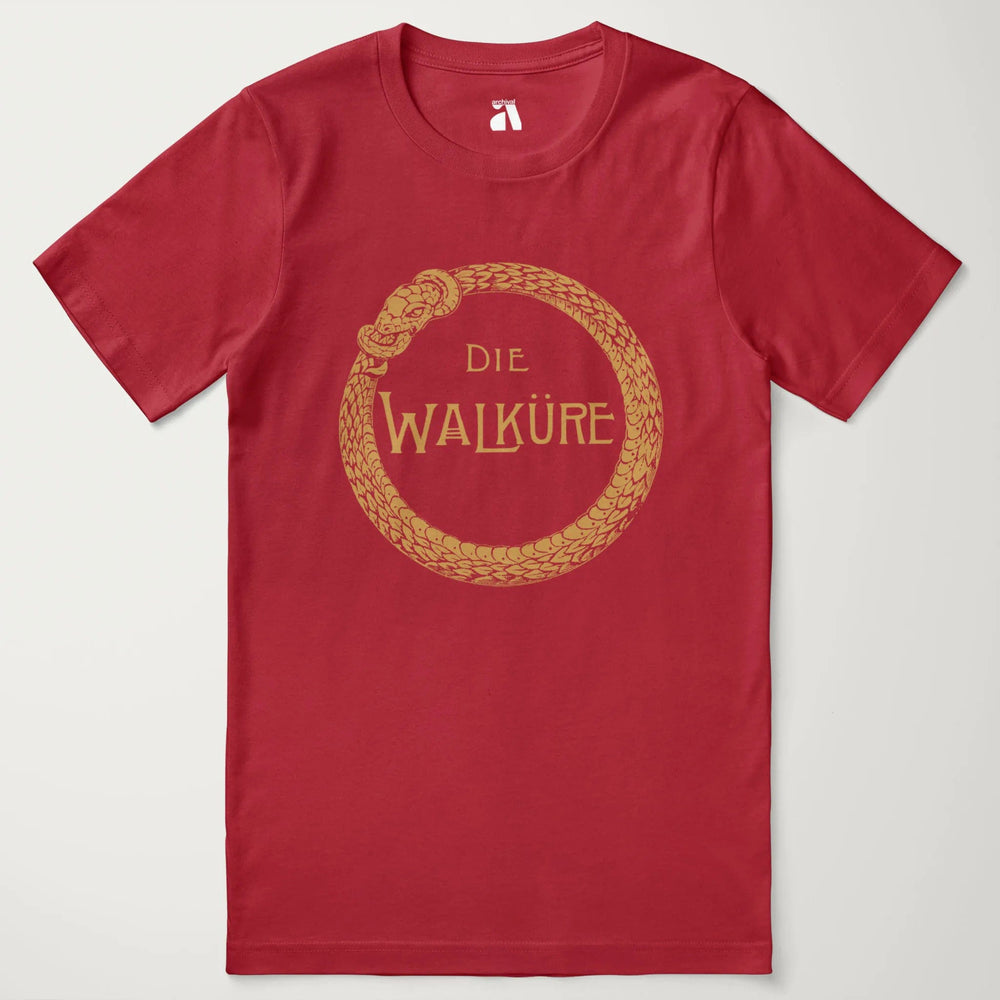 wagner: die walküre classic tee in canvas red, laid flat