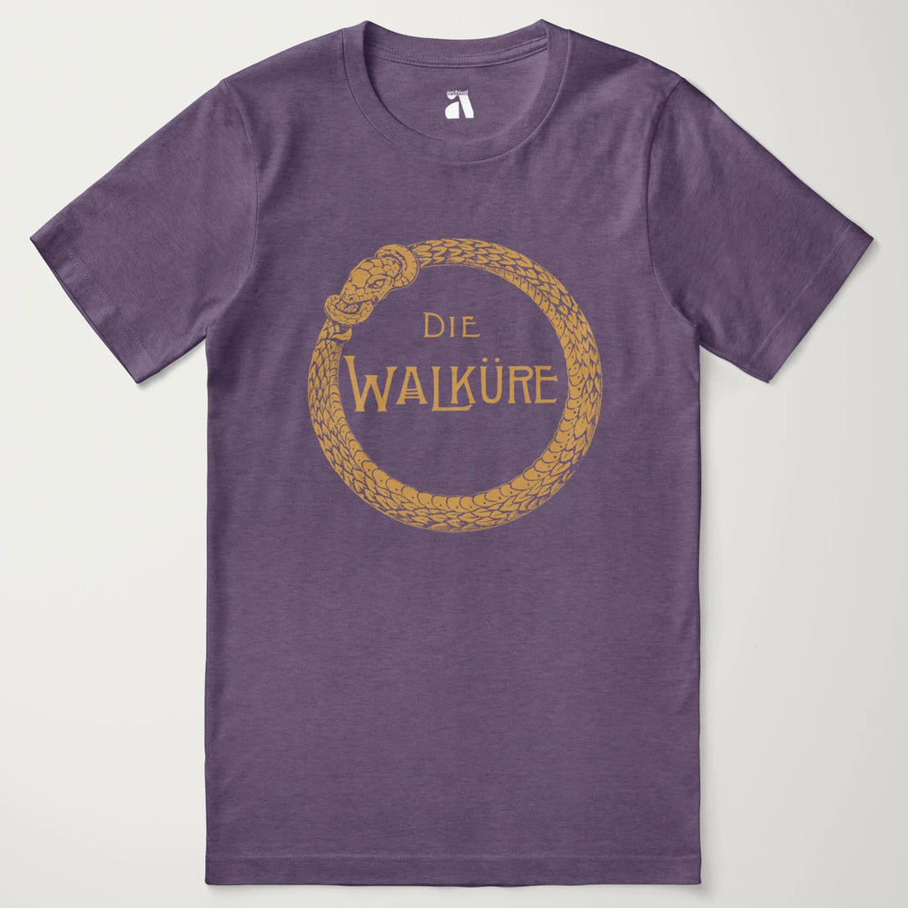 wagner: die walküre classic tee in heather team purple, laid flat
