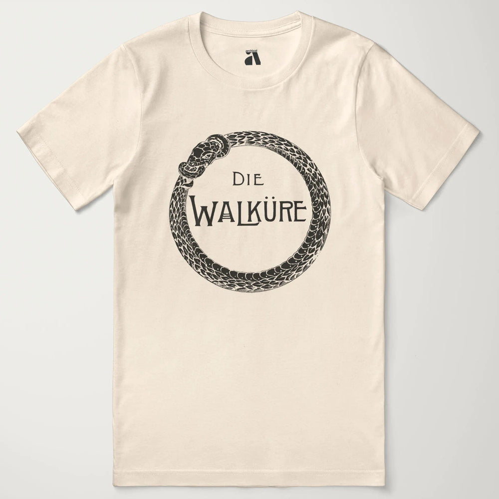 wagner: die walküre classic tee in natural, laid flat
