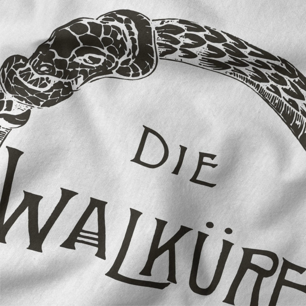 wagner: die walküre classic tee in vintage white, close-up of the print