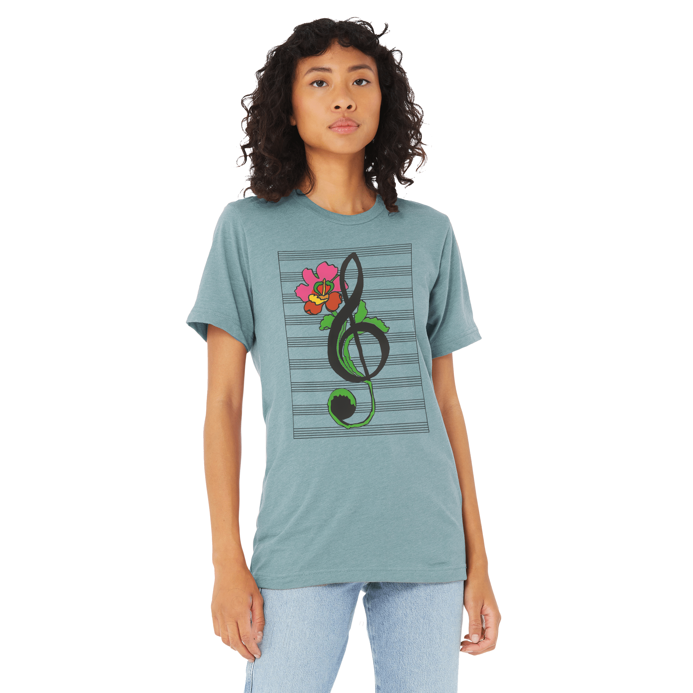 Treble Clef Flower T-Shirt