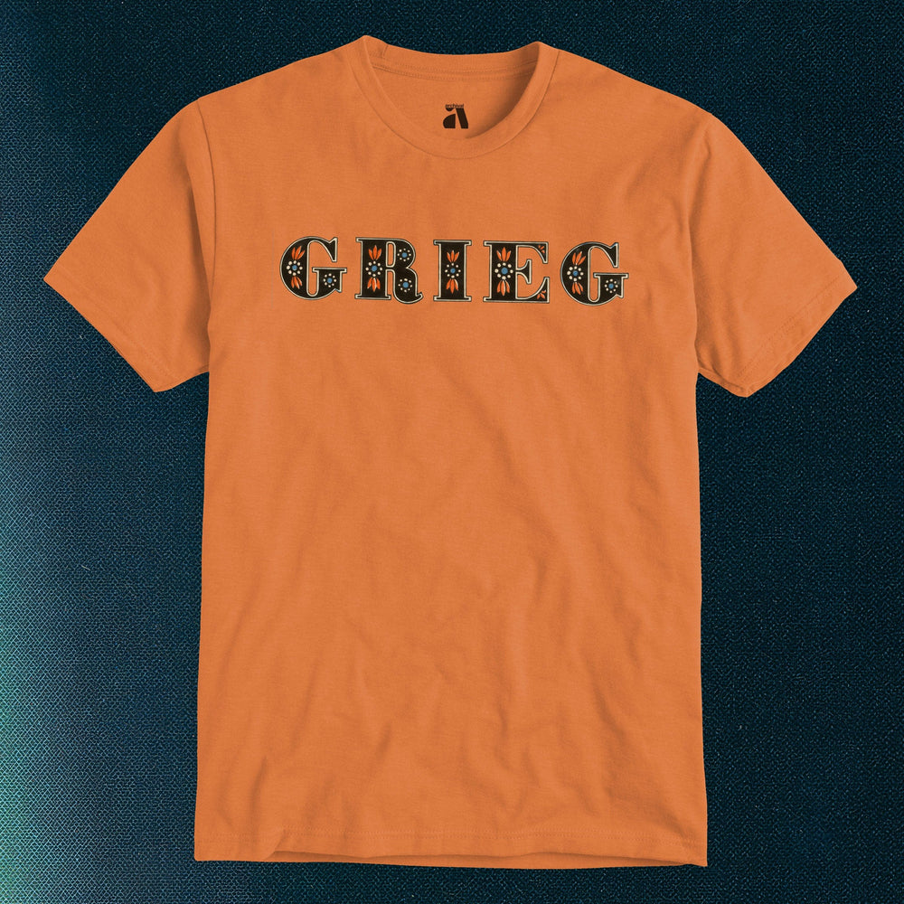edvard grieg: wordmark classic tee