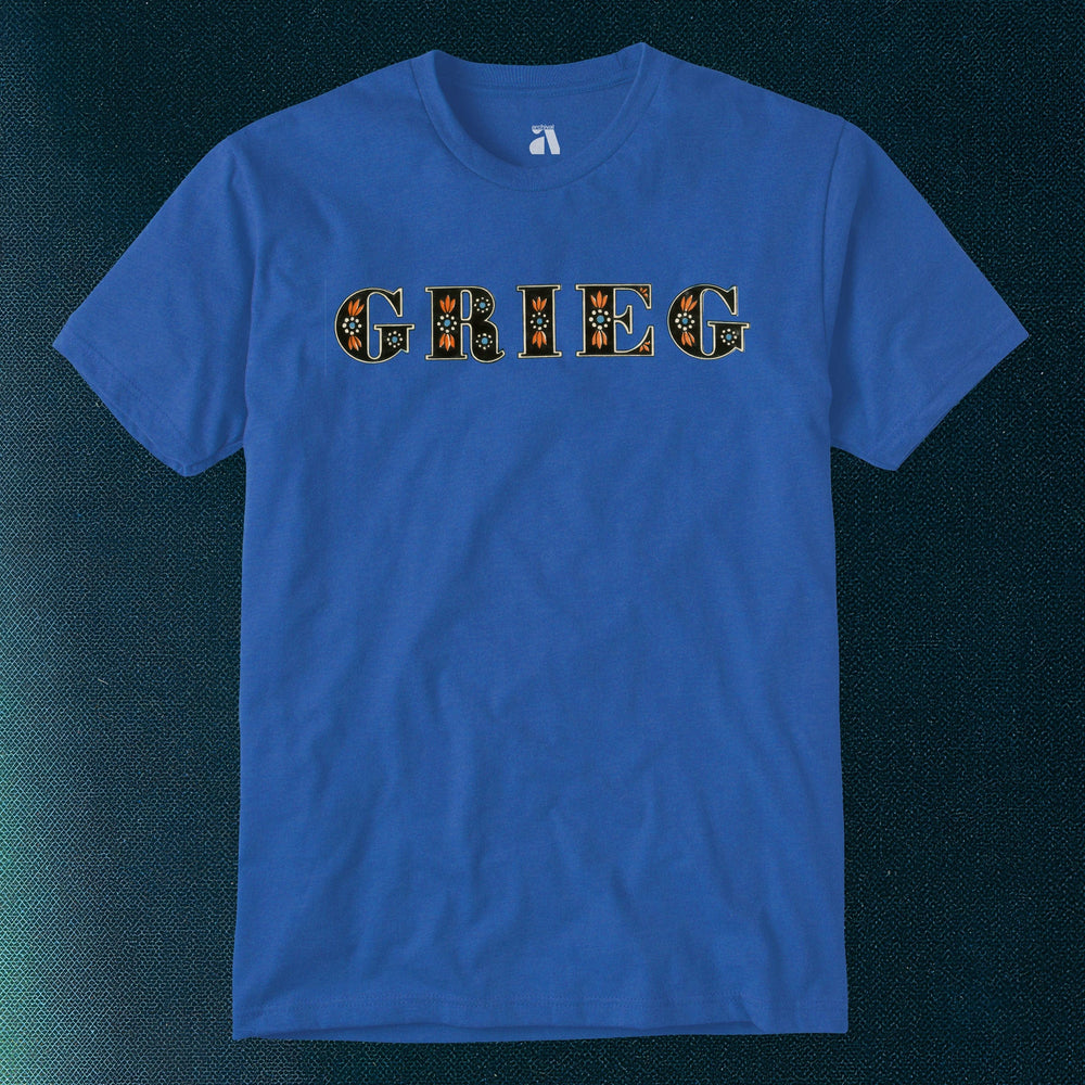 edvard grieg: wordmark classic tee