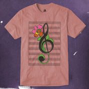 Treble Clef Flower T-Shirt