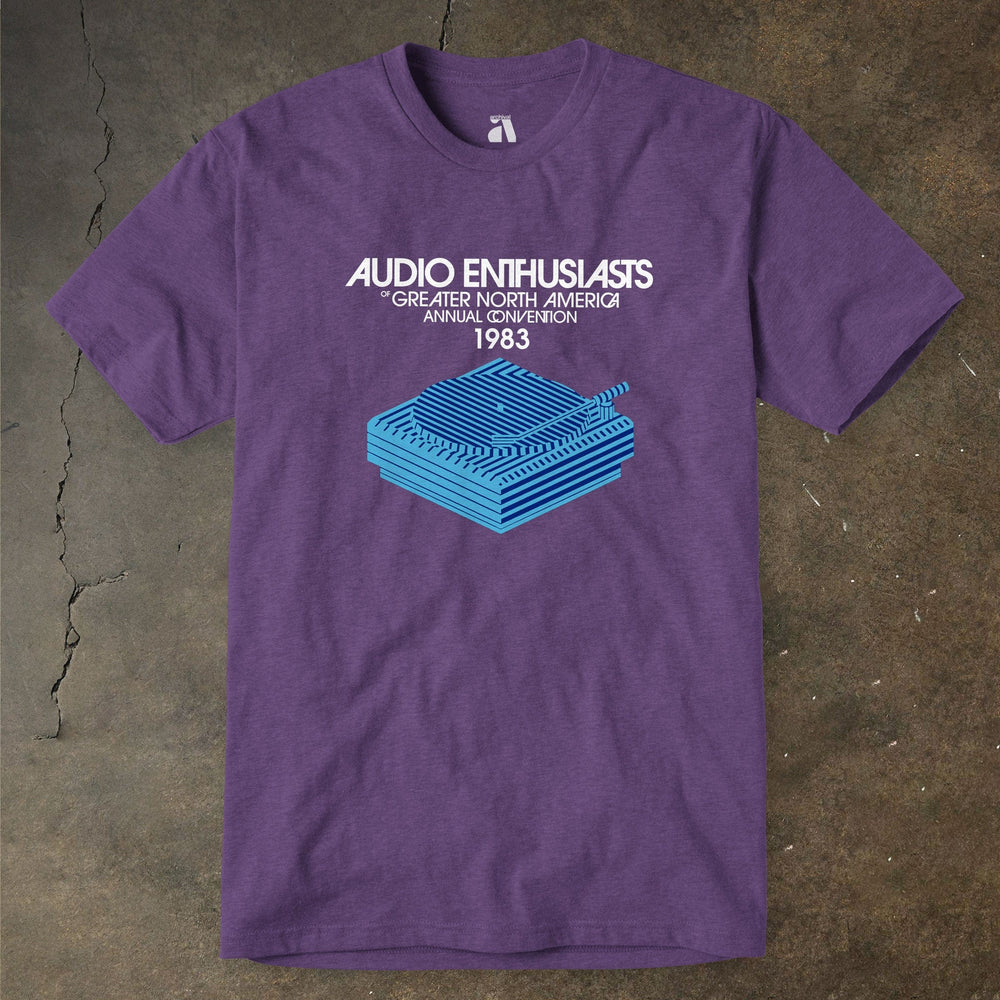 audio enthusiasts of greater north america: 1983 convention classic tee