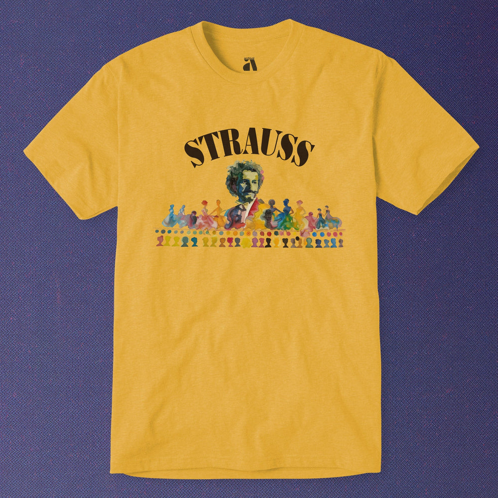 johann strauss: illustrated classic tee