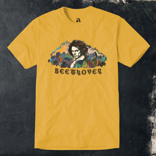 Beethoven Cat & Dog Tシャツ 3001_Heather-Yellow-