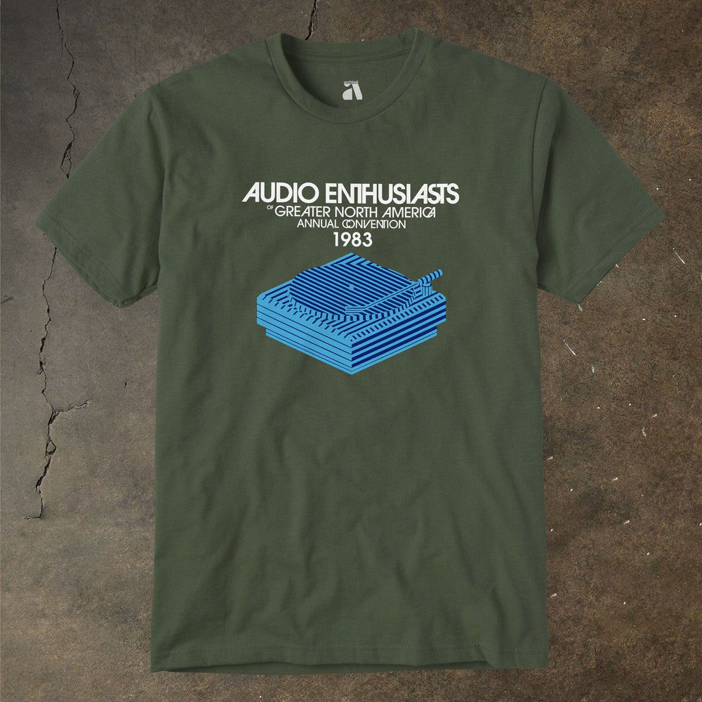 audio enthusiasts of greater north america: 1983 convention classic tee