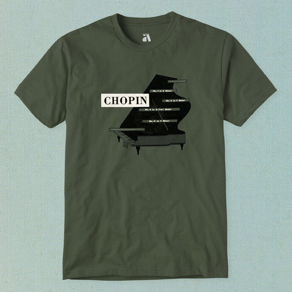 chopin: piano ballades classic tee