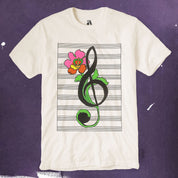 Treble Clef Flower T-Shirt