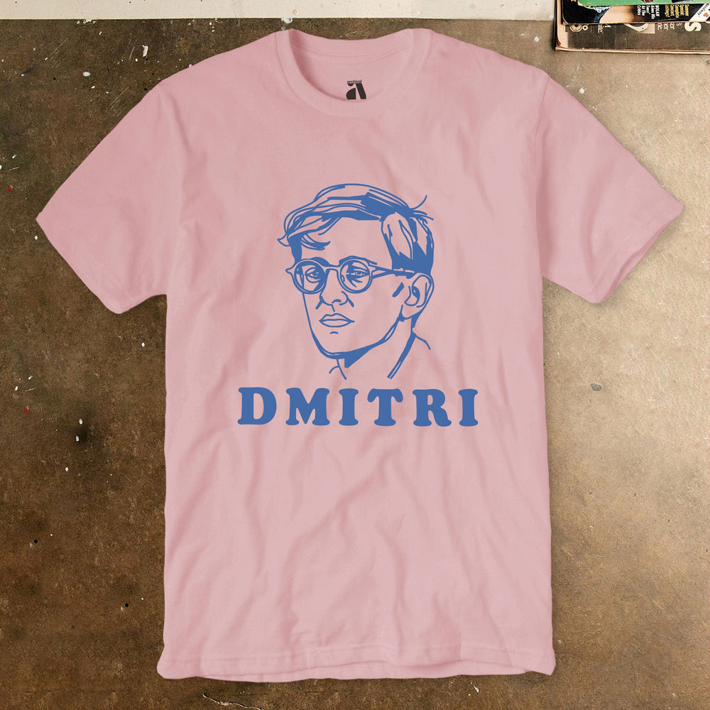 dmitri shostakovich: letraset classic tee in pink
