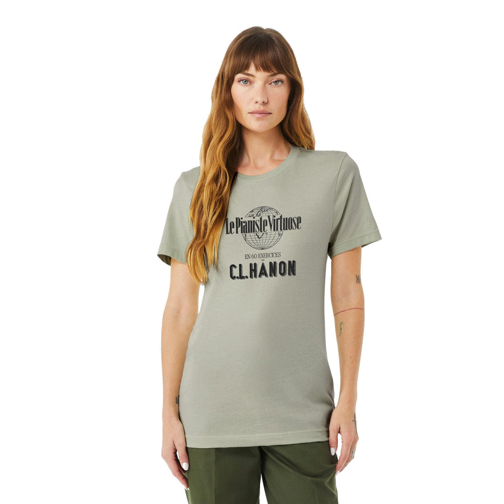 c.l. hanon: le pianiste virtuose classic tee in sage, worn